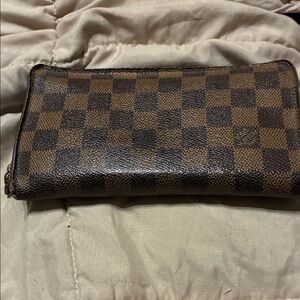 LV Damier Project Brown and Black Wallet